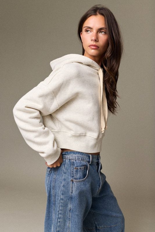 Florance Copped Fleece Hoodie