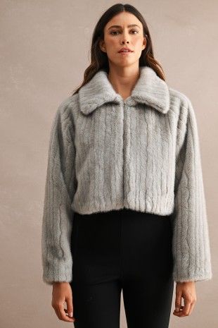 The Bianca Faux Fur Crop Jacket