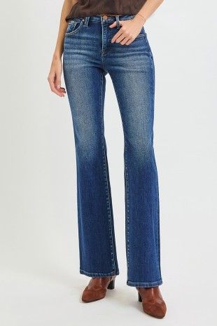 Sadie Mid Rise Boot W/Leather Trim