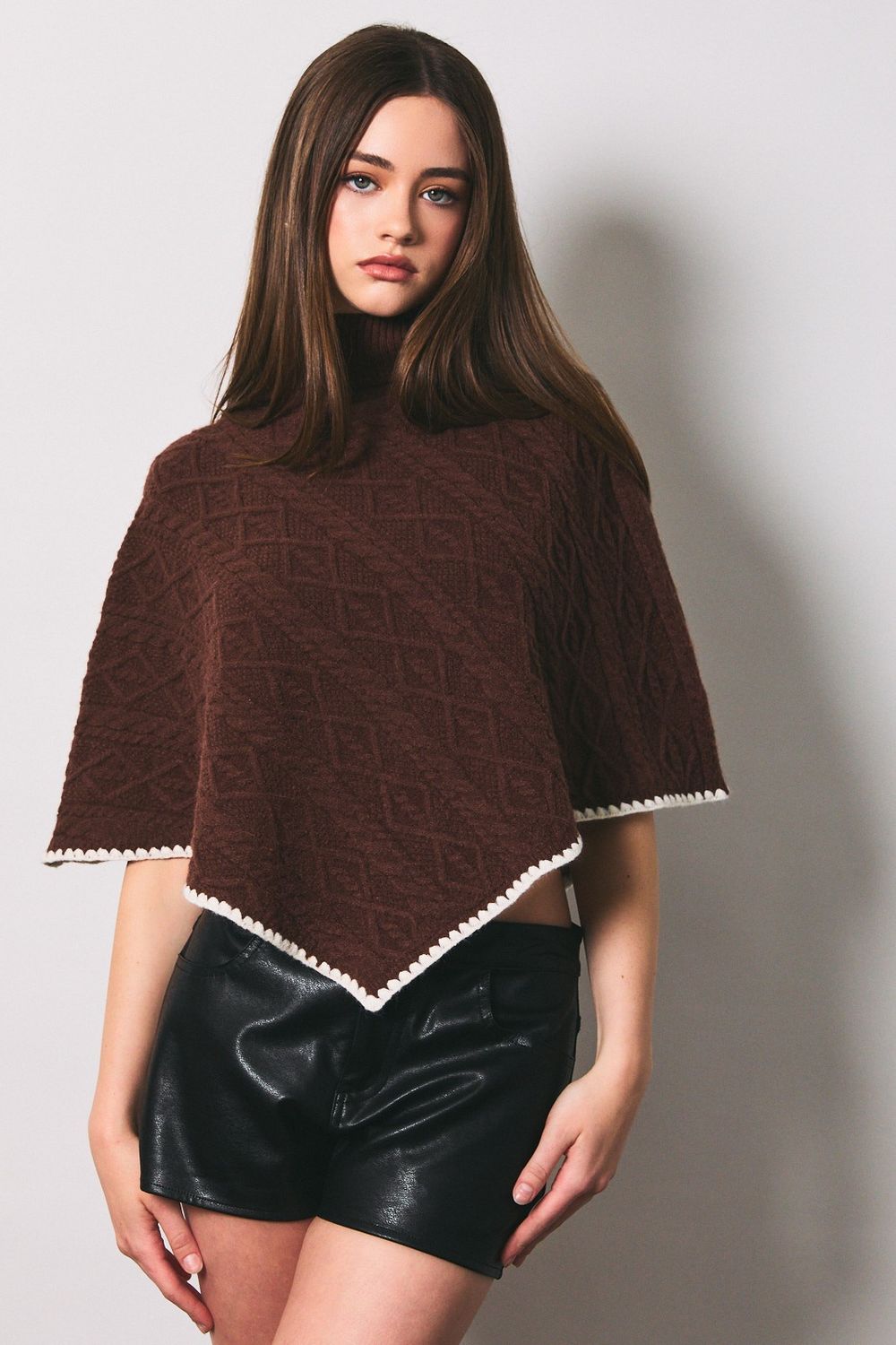 Demi Turtleneck Poncho