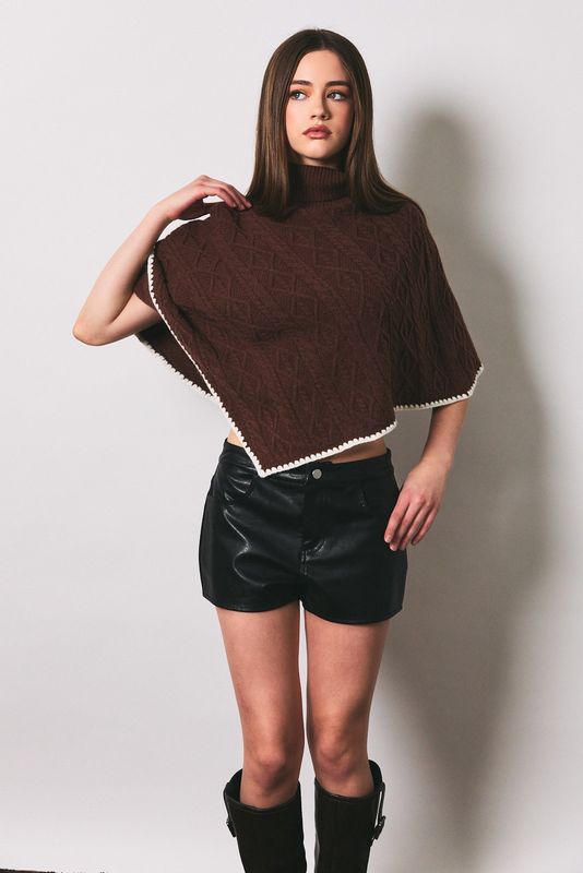 Demi Turtleneck Poncho