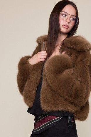 The Monroe Crop Fur Jacket
