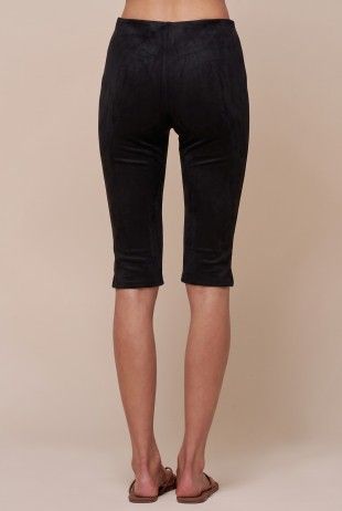 Lu Suede Capri Pant
