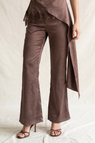 Alia Satin Crinkle Pant