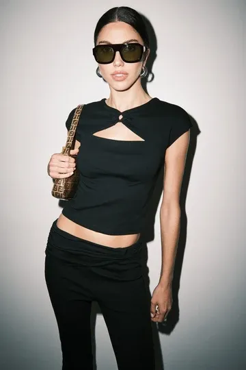 On the List Cutout Top