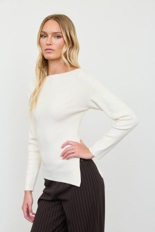 Social Hour Boat Neck Knit