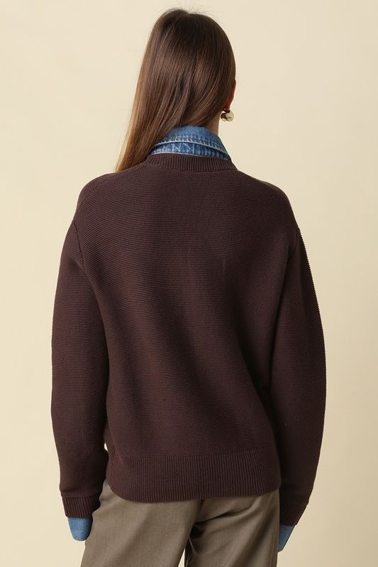 Dana Layered Look Knit Cardigan
