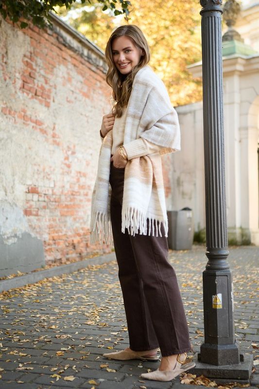 Cozy Oversized Fringe Scarf