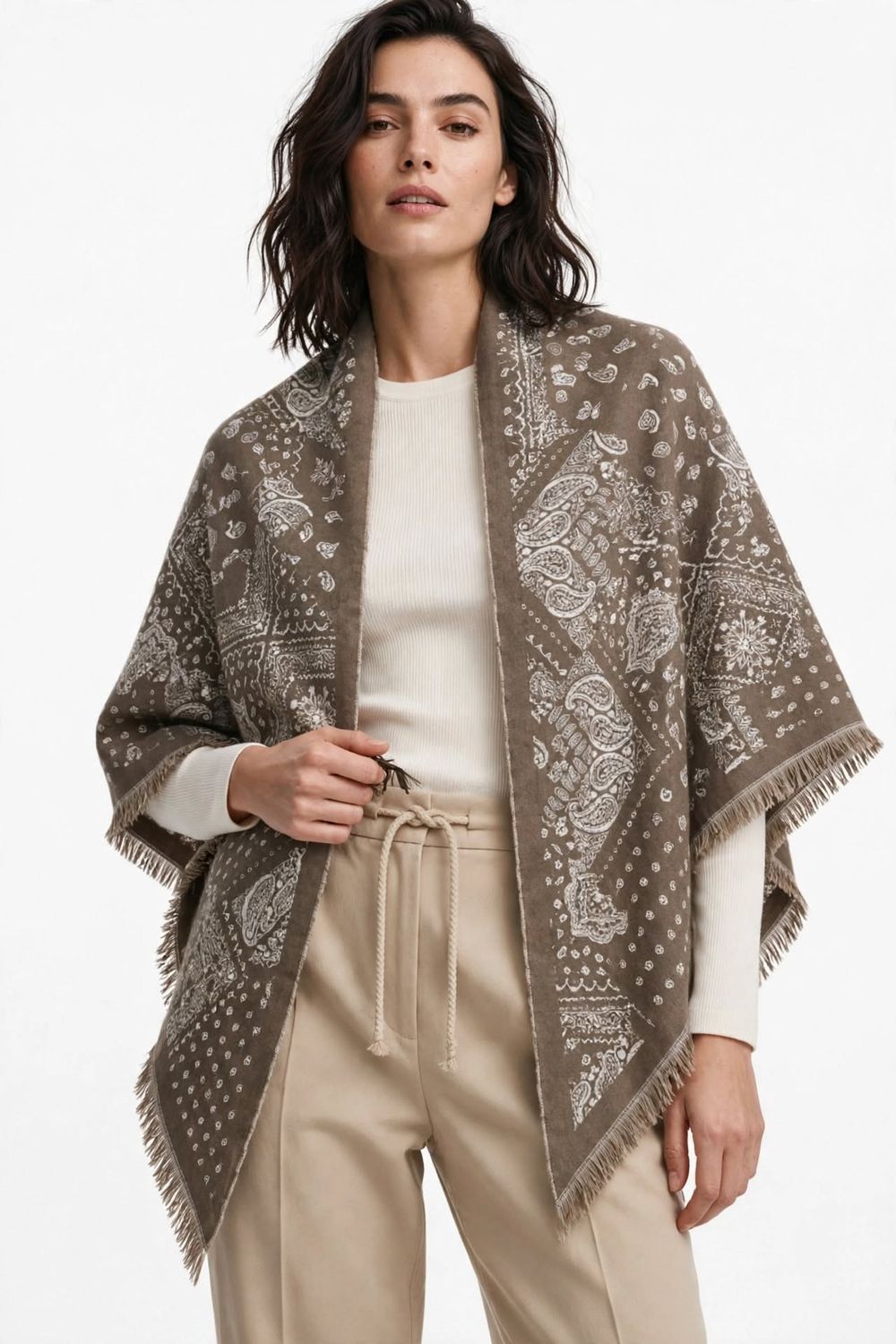 Off Duty Paisley Wrap