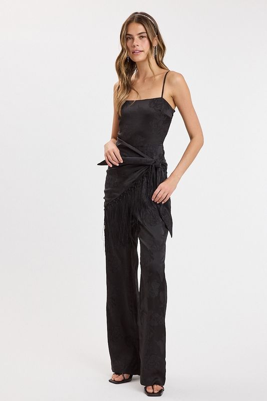 The Icon Jumpsuit/Fringe Overlay