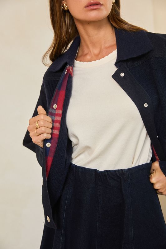 Stetson Mix Denim Sweater Jacket