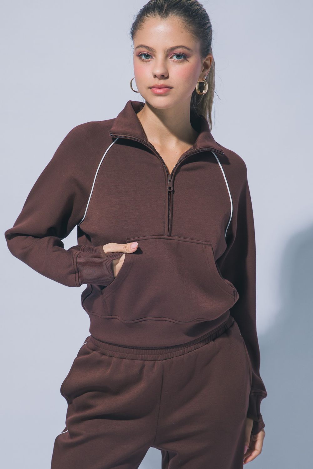 Ozzy Pullover Half-zip Track Sweatshirt