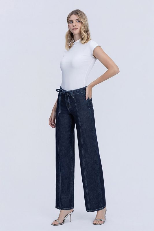 Tied Together Wide Leg Jeans