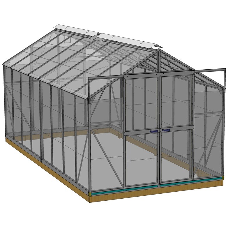 Regal 2448 2.4m x 4.8m Double Door - Glasshouse