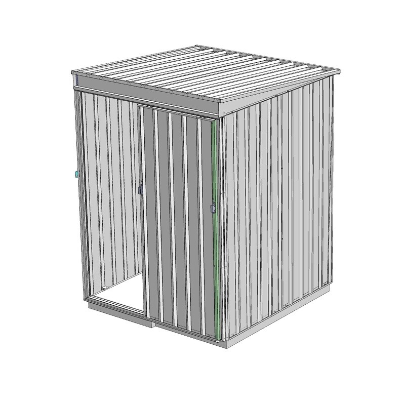 Utility 1515 1.597 x 1.597 Lean-To Roof, Single Door - Shed
