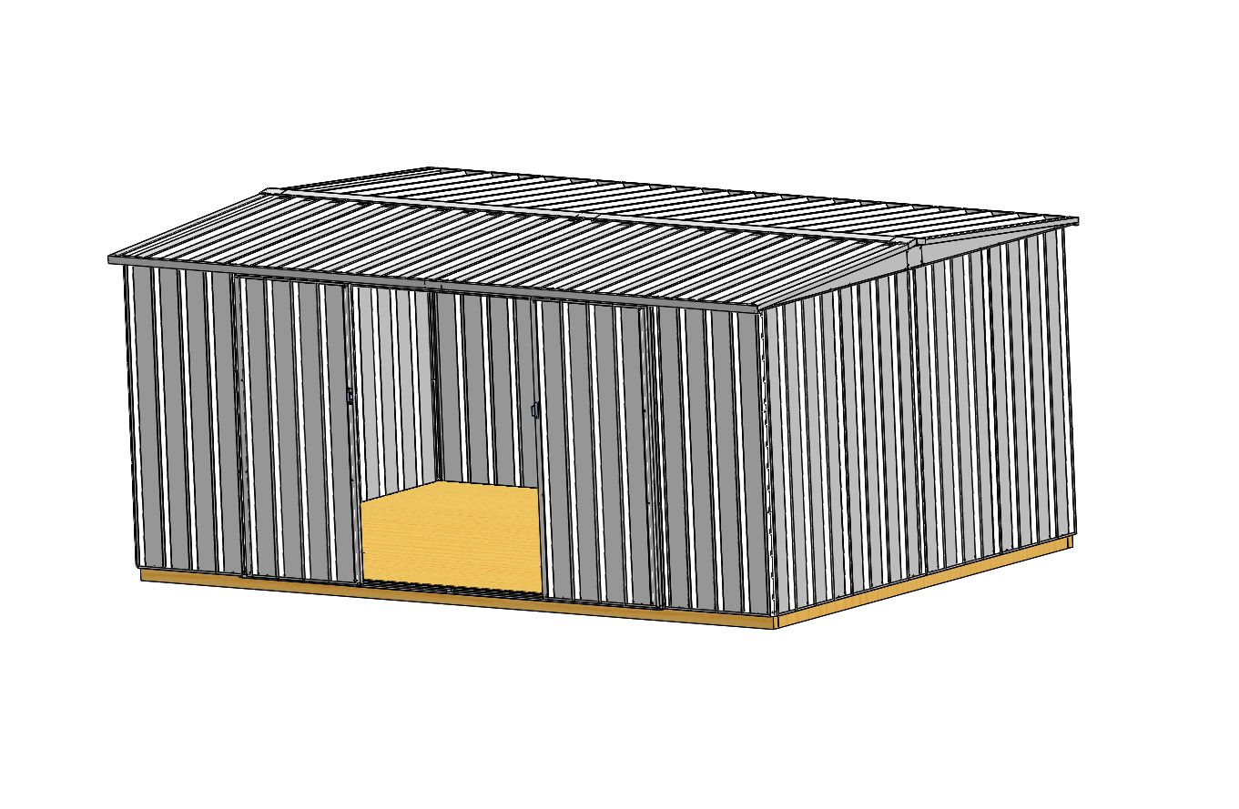 Mega Workshop 3146 3.111 x 4.630 Gable Roof Double Door - Shed