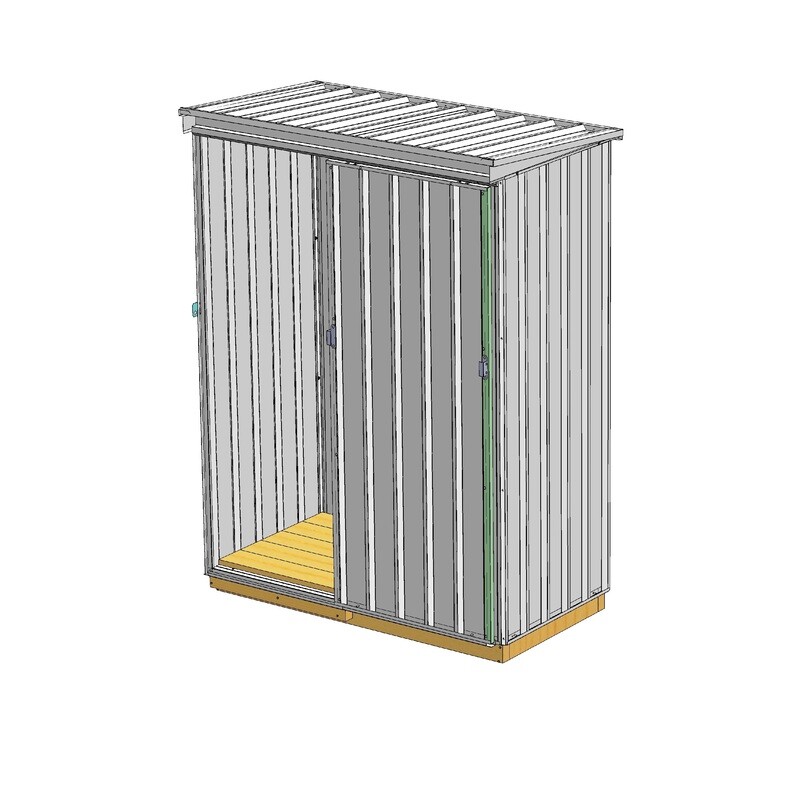 Mini Utility 0815 0.877 x 1.597 Lean-To Roof Single Door - Shed