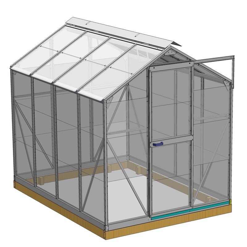Regency Range 1824 Single Door 1.8 x 2.4 - Glasshouse