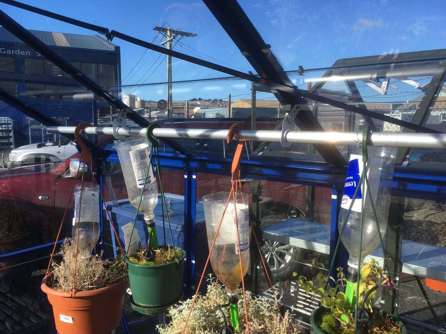 Glasshouse Hanging Plant Basket - Two brackets and 1.5m Pole