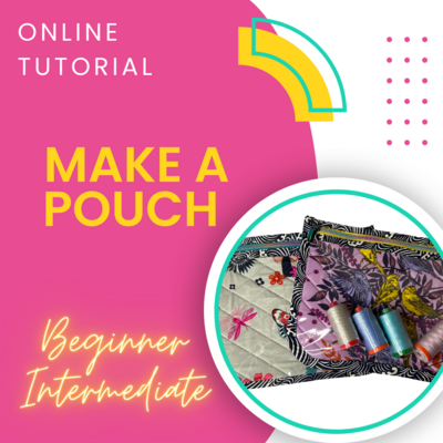 Make a pouch using fabric and Vinyl