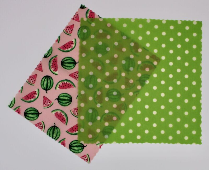 Bienenwachstücher 2er Set Wassermelone Bienenwachstücher 2er Set Wassermelone