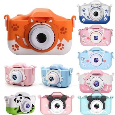 Cross-border Children's Digital Small SLR Camera Front And Rear High-definition Dual-camera Cartoon Mini Camera That Can Take Pictures And Record Videos