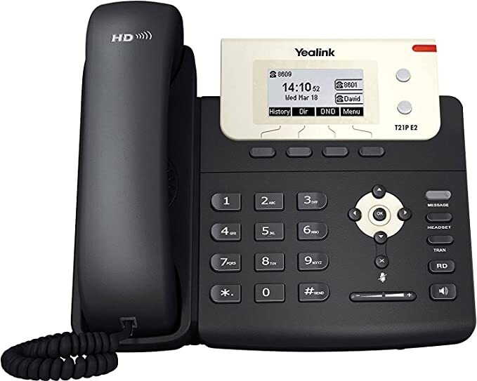 Yealink IP Phone with 2 Lines, 2.3in Graphical Display,