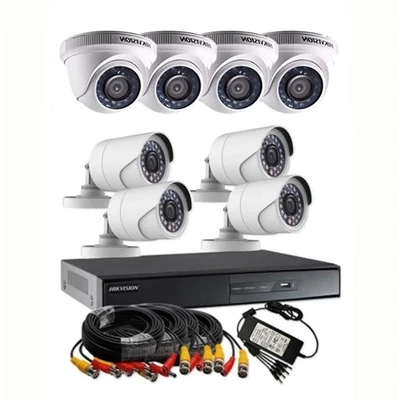 Hikvision DS-J1421/7208HGHI 8 Camera Turbo HD KIT 4 Indoor 4 Outdoor