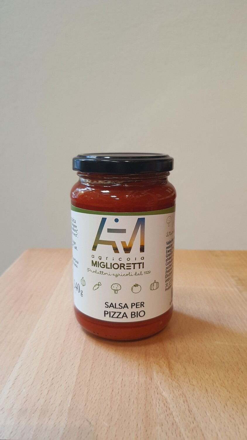 SALSA BIO PER PIZZA 
AZIENDA MIGLIORETTI