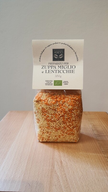 ZUPPA MIGLIO E LENTICCHIE AZIENDA PODERE PERETO