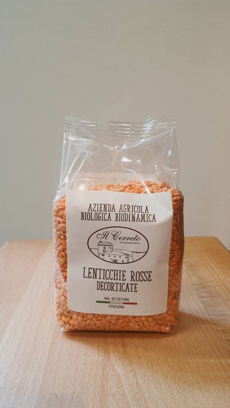 LENTICCHIE ROSSE DECORTICATE AZIENDA IL CERRETO
