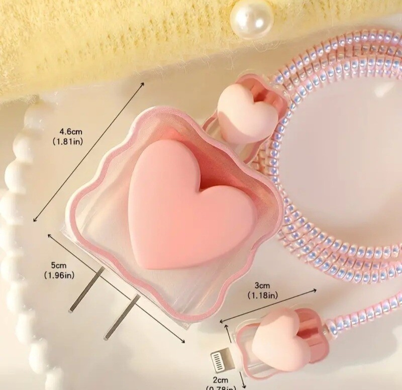 Kawaii! LOVE HEART CHARGER CASE