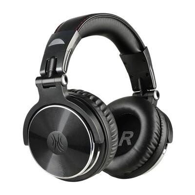 Oneodio Pro 10 Professional Wired Over Ear DJ and Studio Monitoring Headphones – BK