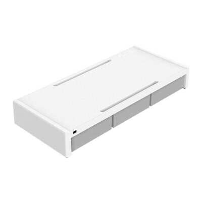 ORICO 7.4cm Desktop Monitor Stand with Drawers – White