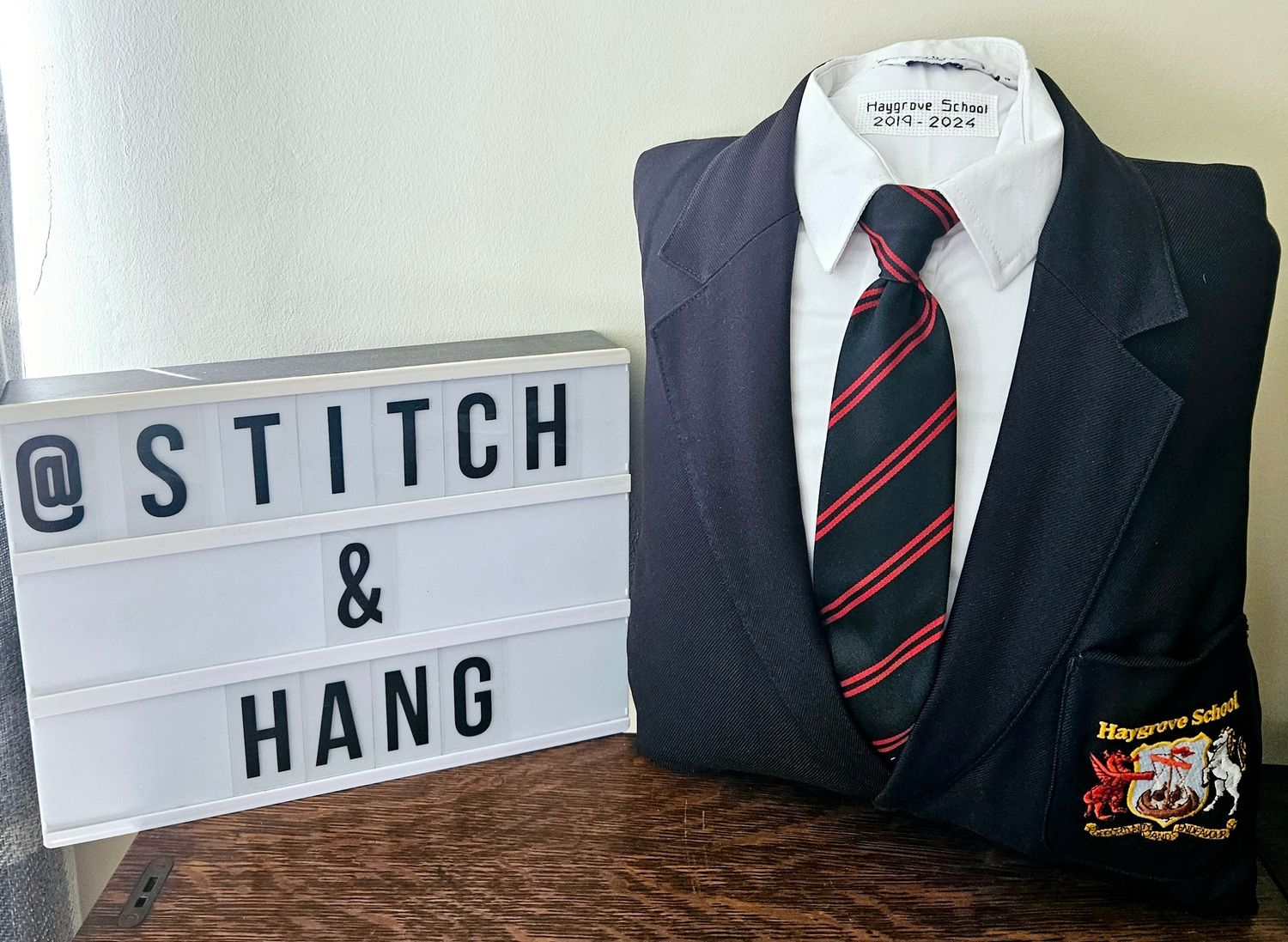 School uniform memory cushion