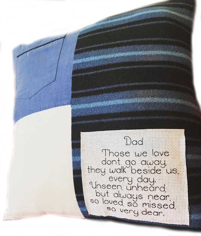 Patchwork memory cushions