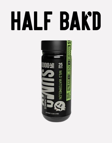 Half Bak&#39;d 10000mg Gummies, Flavor: Wild Watermelon