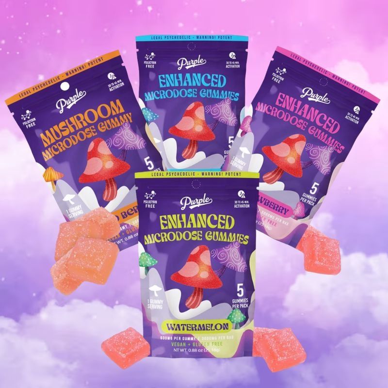 Purple enhanced Microdose Gummies 5Pk