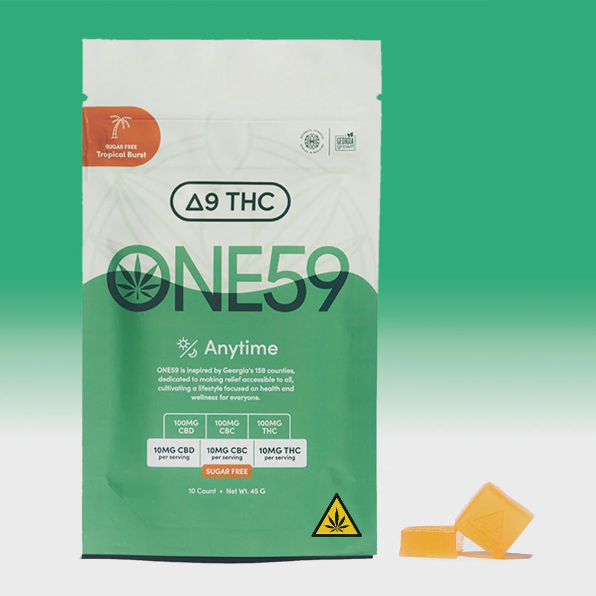 One59 D9 &amp; CBD 30mg Gummies 10pk