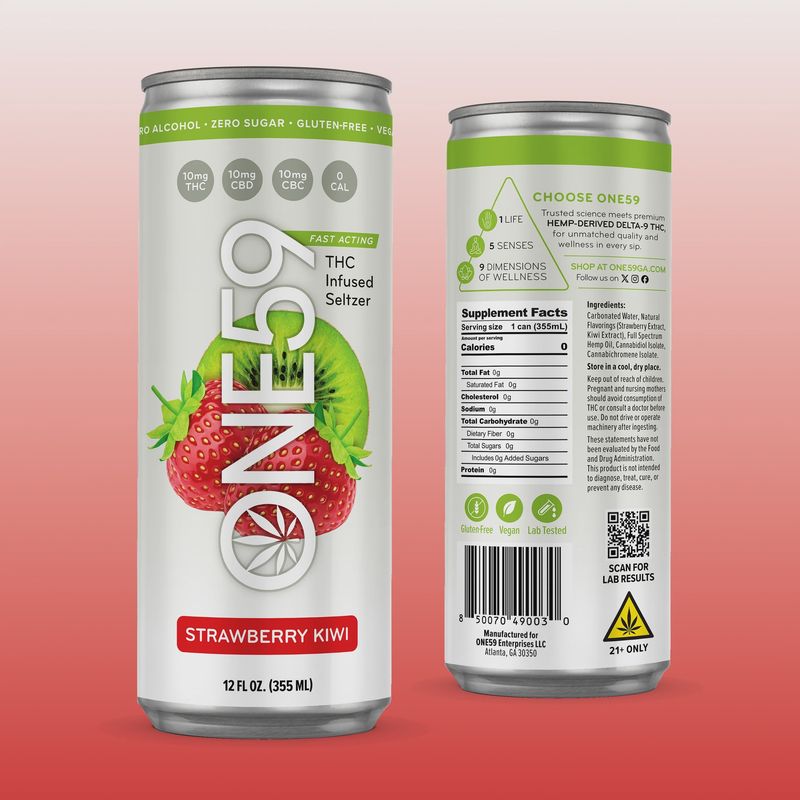One59  THC Seltzer + CBD