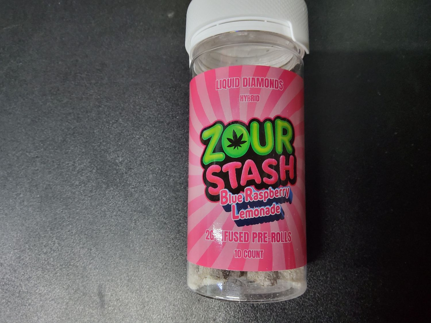 Zour Stash Liquid Diamond Preroll, Flavor: Blue raspberry
