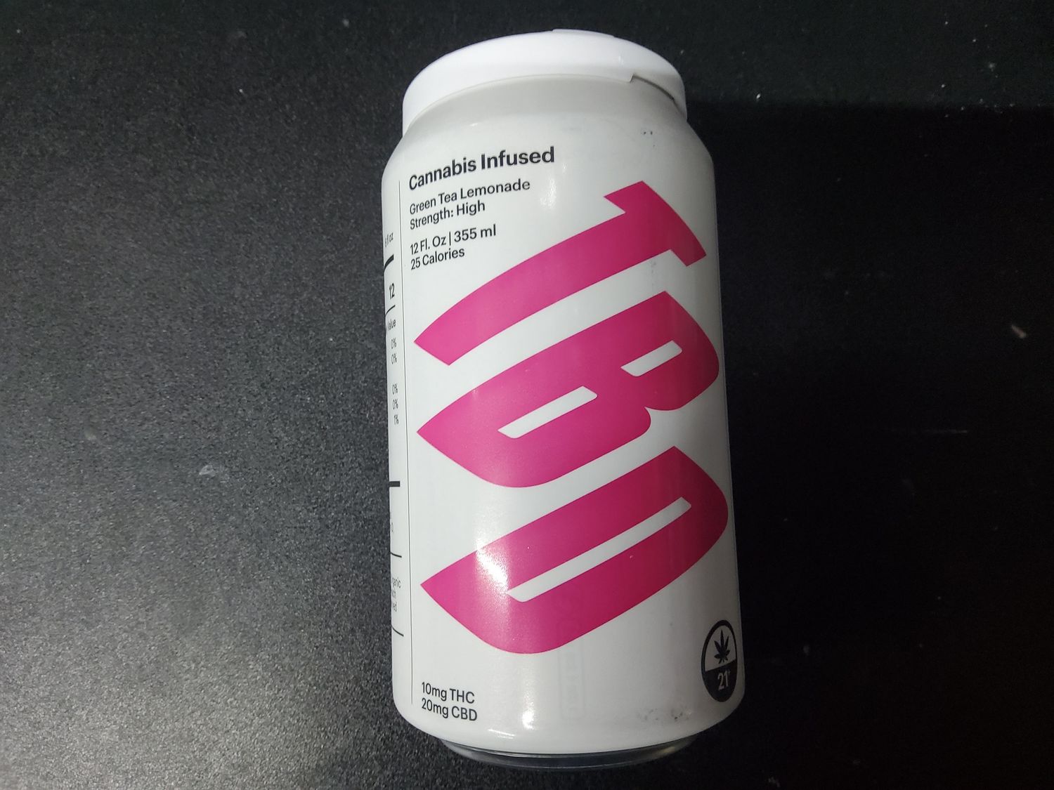TBD infused Green Tea Lemonade, Strength: 10mg High