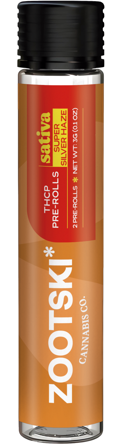 Zootski THC-P 1.5g Pre-rolls 2pk, Strain: Super Silver Haze - Sativa