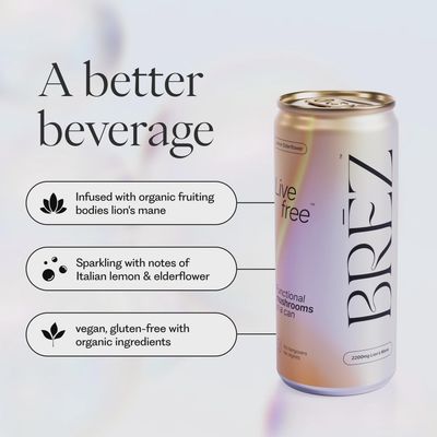 Brez Focus Flow Mushroom Drink