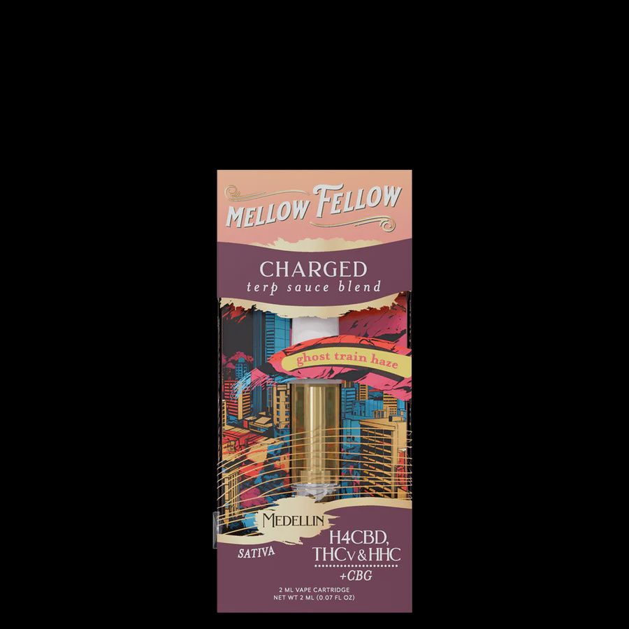 Mellow Fellow Premium Terp Sauce 2g Cartridge, Strain: Ghost Train Haze - Sativa