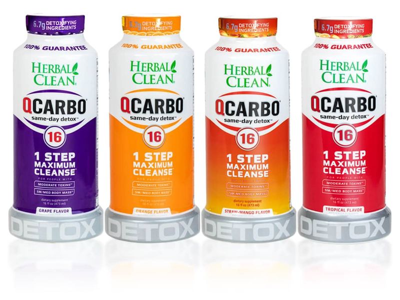 Herbal clean Qcarbo same day detox 16oz