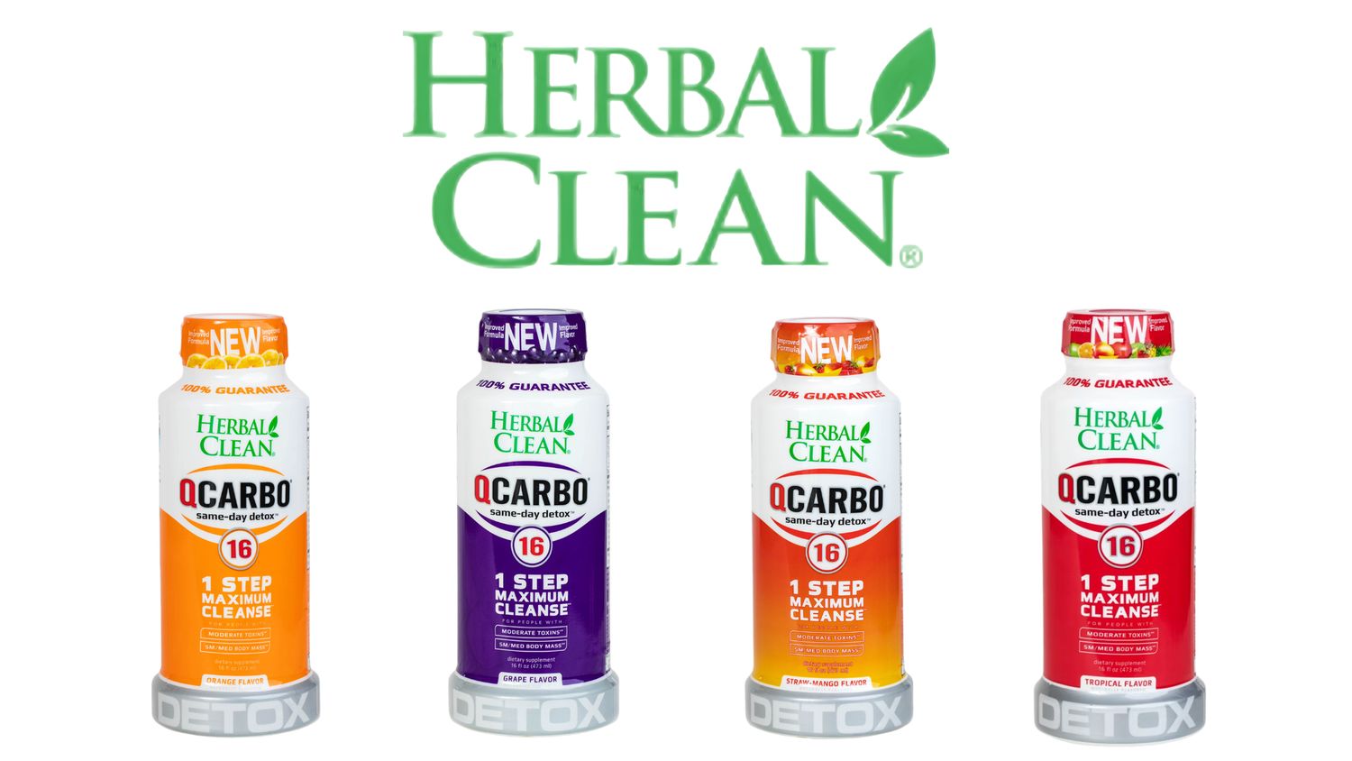 Herbal clean Qcarbo same day detox 16oz