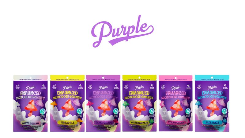 Purple Enhanced Microdose Gummies 3pk