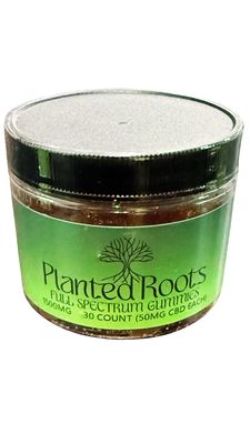 Planted Roots 1500mg CBD Gummies - 30ct Jar