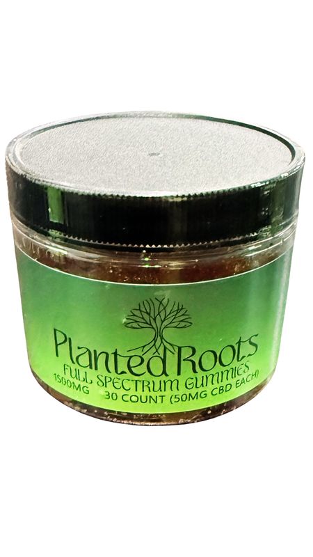 Planted Roots 1500mg CBD Gummies - 30ct Jar
